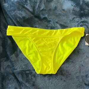 No Boundaries Neon Yellow Bikini Bottom Medium NWT